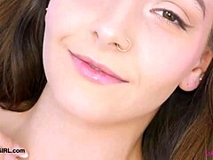 sweet brunette body reveal