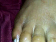ebony foot job