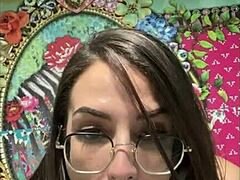 Horny Brunette Masturbates