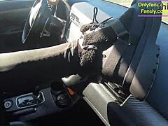 Rough forest blowjob