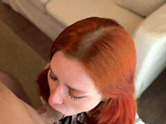 Redhead Student Face Cum