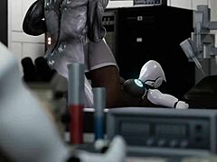 robot plowed by alien