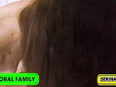 Creampie threesome pounding