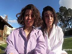 Hairy Lesbians Shower