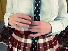 Busty Teacher Strapon Play