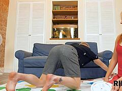 Twister Turns to Rimjob