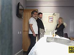 busty blonde pussy pounded