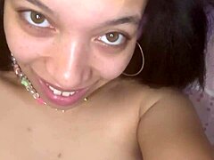 tiny slut masturbates