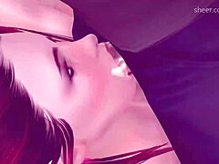 spreading legs for creampie