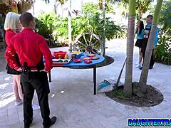 Group Outdoor Blowjob