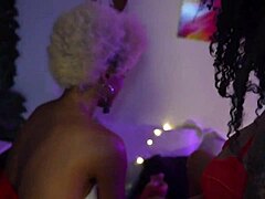 Ebony Lesbian Toy Play
