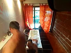 Shower Shaving Voyeur