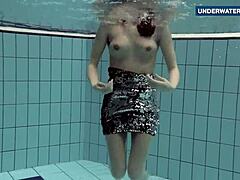 flashing tits underwater!