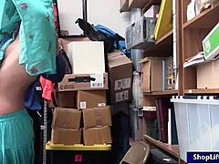 Shoplifter Pounded Officer