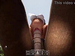 Statue Stretches Lara